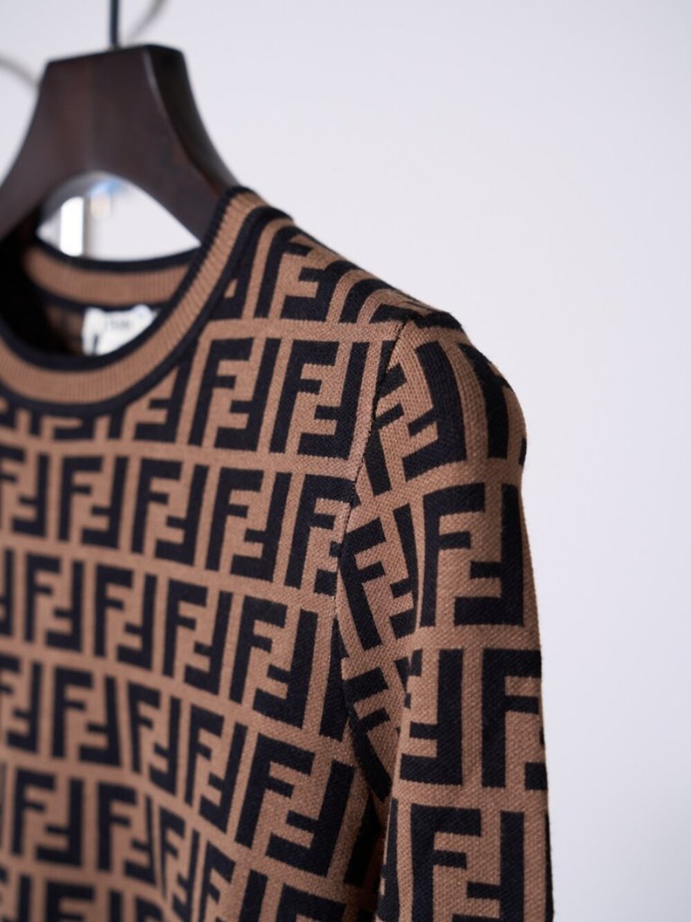 Fendi FF Monogram Cotton Knit Sweater - Picture 7 of 9
